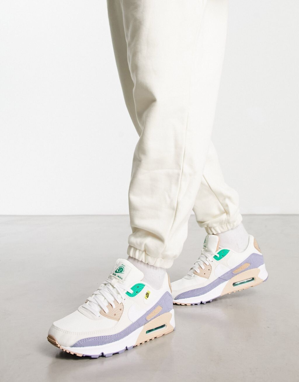 

Бело-синие кроссовки Nike Air Max 90, Синий