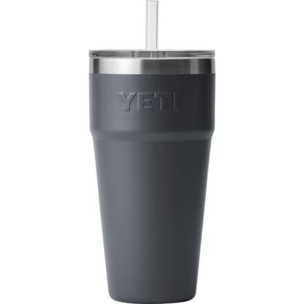 

Соломенная чашка Рамблер 26 унций YETI, черный