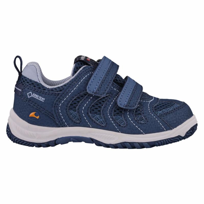 Кроссовки детские Viking Sneaker Cascade II Gtx на липучках, синий