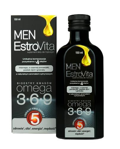 Estrovita Men омега жирные кислоты для мужчин, 150 ml цена и фото