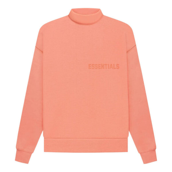 Толстовка Fear of God Essentials FW22 Essentials Mockneck Coral, цвет coral джинсовая куртка оверсайз с фирменной нашивкой essentials fear of god essentials цвет cloud dancer