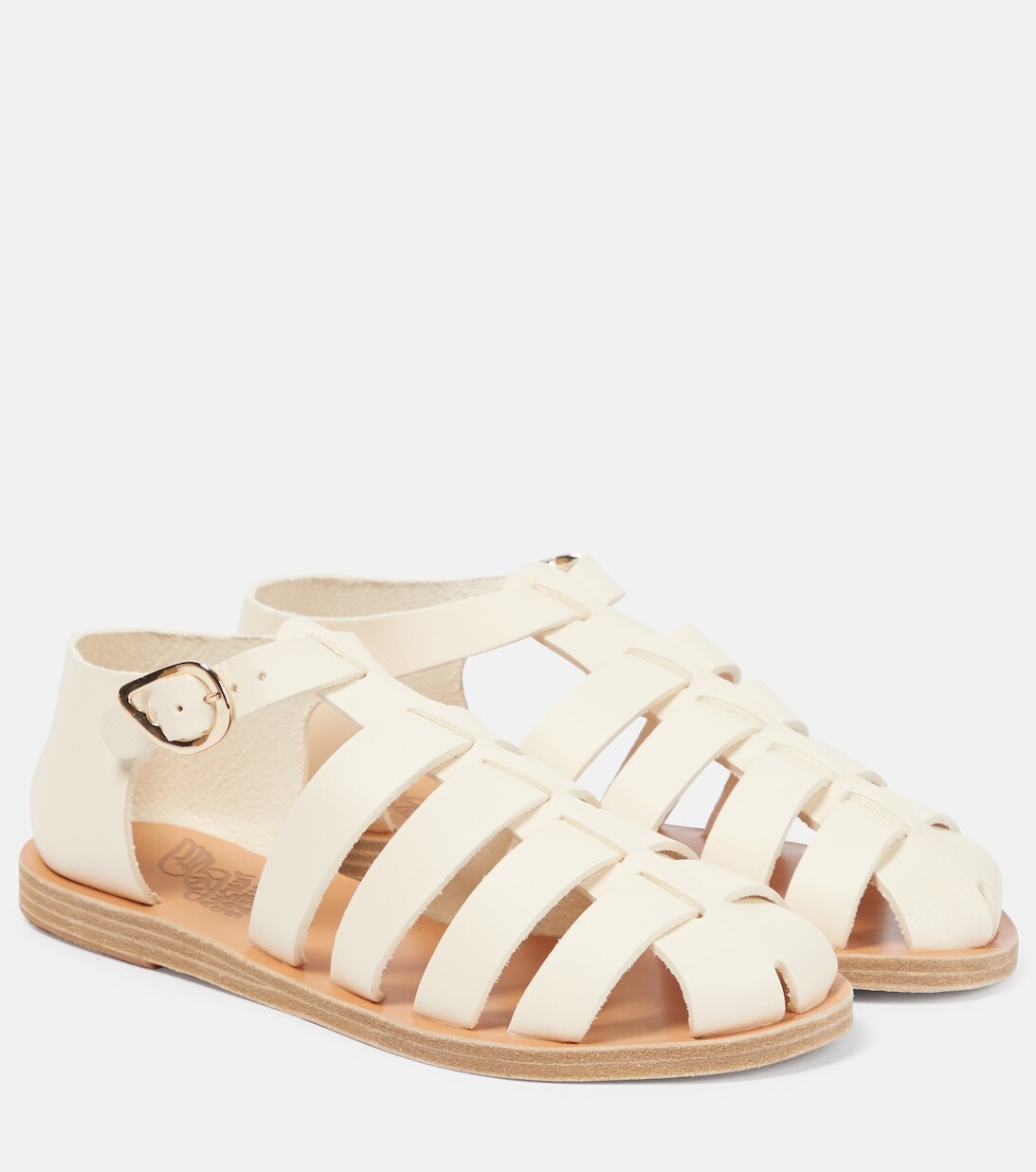 

Кожаные сандалии Homeria в рыбацком стиле Ancient Greek Sandals, белый