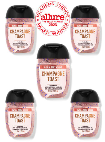 

Дезинфицирующие средства для рук PocketBac, 5 шт. в упаковке Champagne Toast, 1 fl oz / 29 mL Each, Bath and Body Works