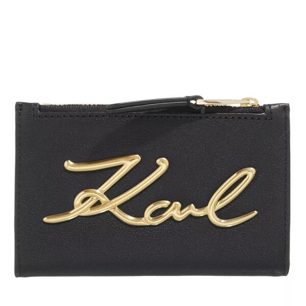 

Кошелек k/signature bifold zip ch black Karl Lagerfeld, черный