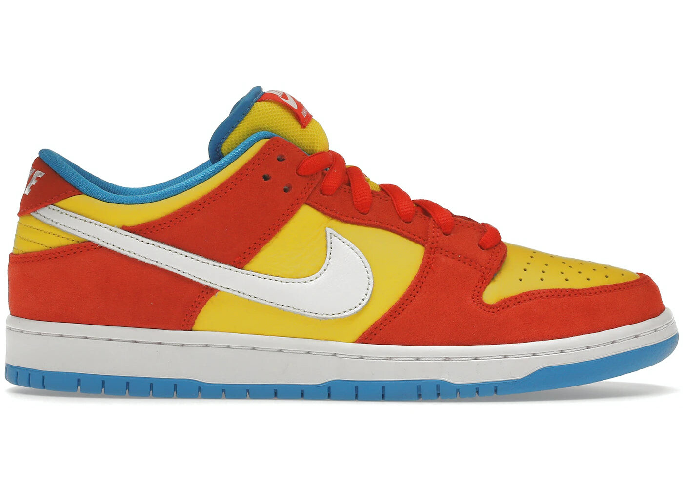 

Кроссовки Nike Dunk Low, красный / желтый