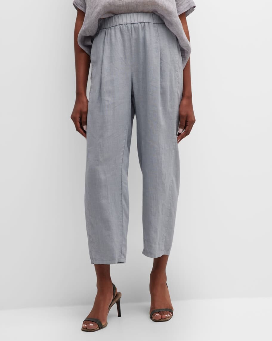 

Зауженные льняные брюки, окрашенные в готовом виде Eileen Fisher