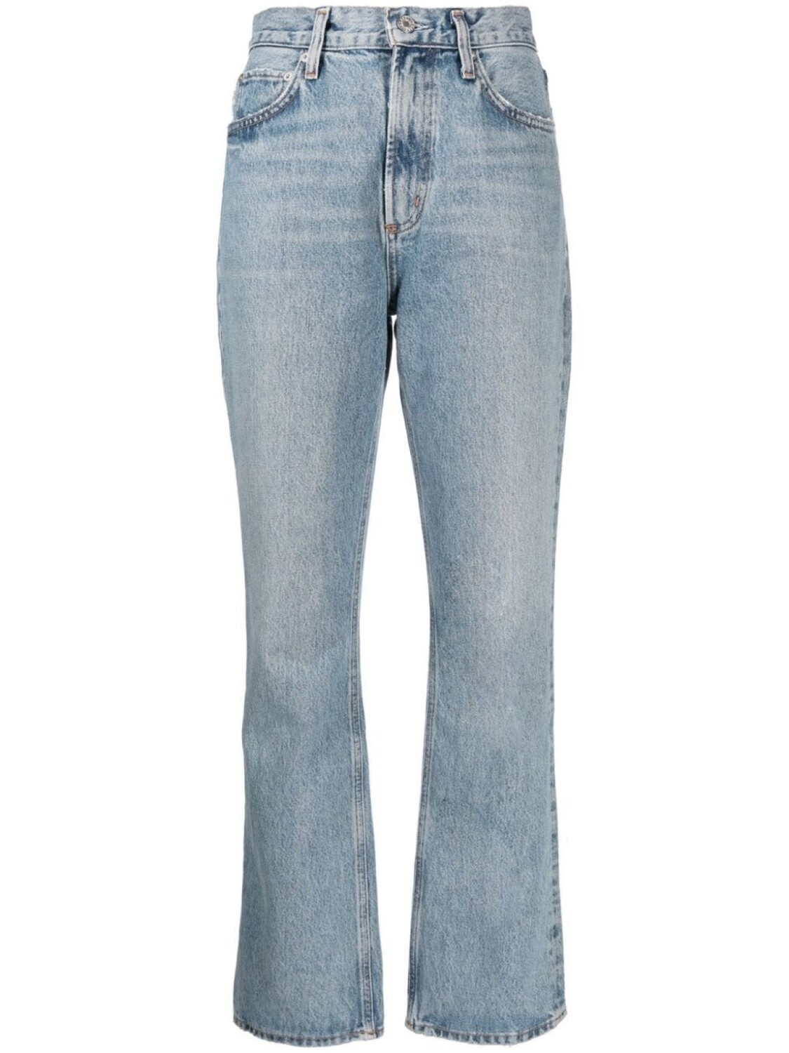 

AGOLDE джинсы bootcut с завышенной талией, синий