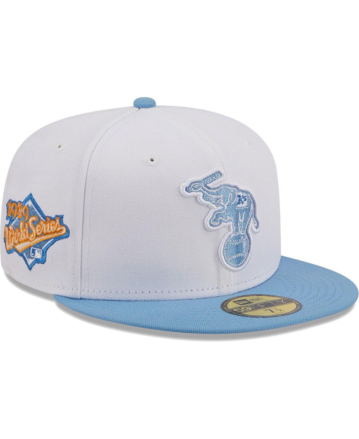 

Мужская белая приталенная кепка Oakland Athletics Sky 59FIFTY New Era
