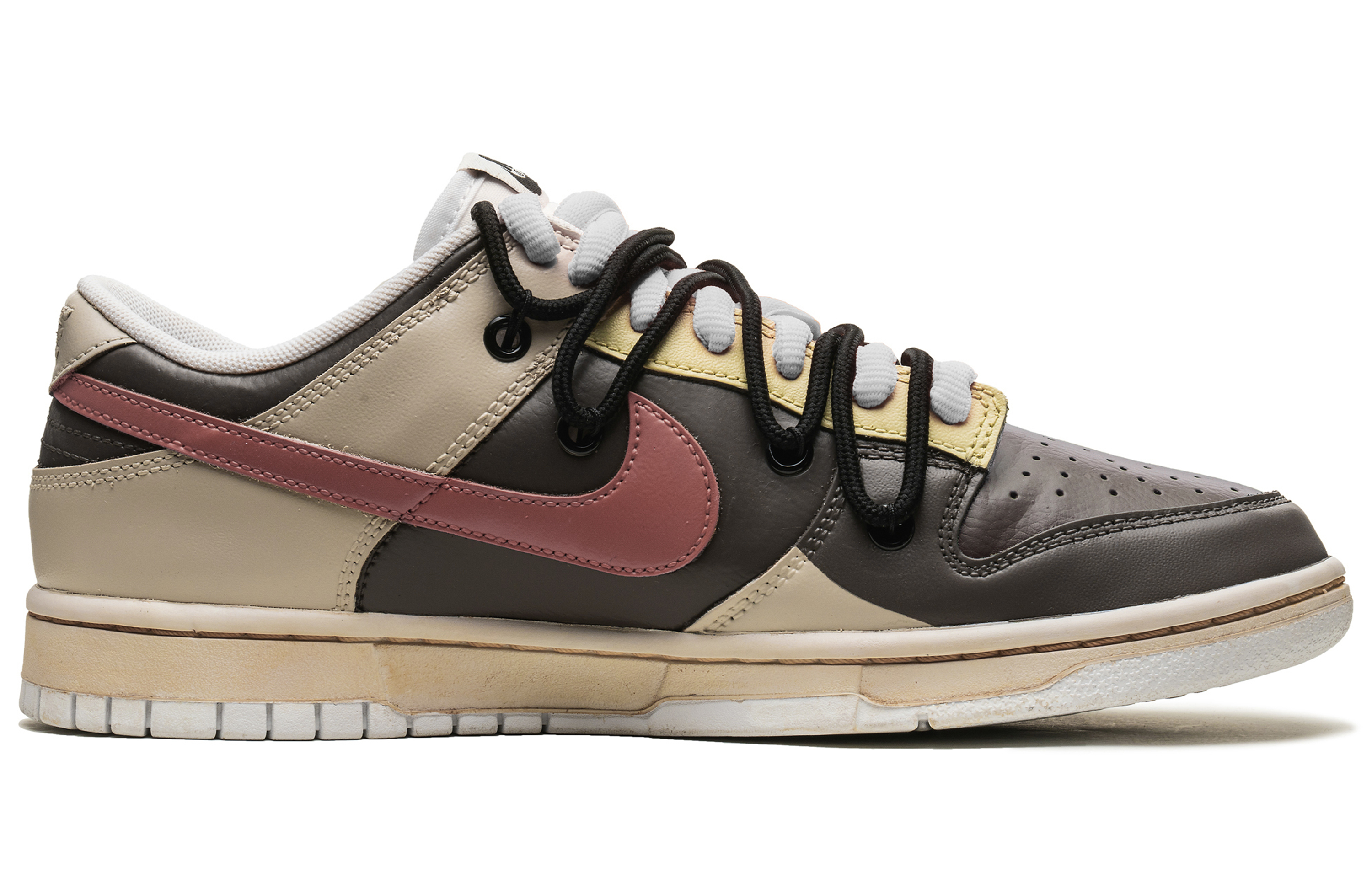 

Кроссовки Nike Dunk Skateboarding Shoes Men Low-top Brown/brown, коричневый