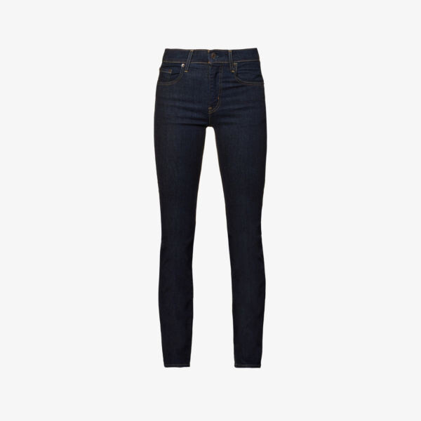 

Джинсы 724 прямого кроя из эластичного денима с высокой посадкой Levis, синий