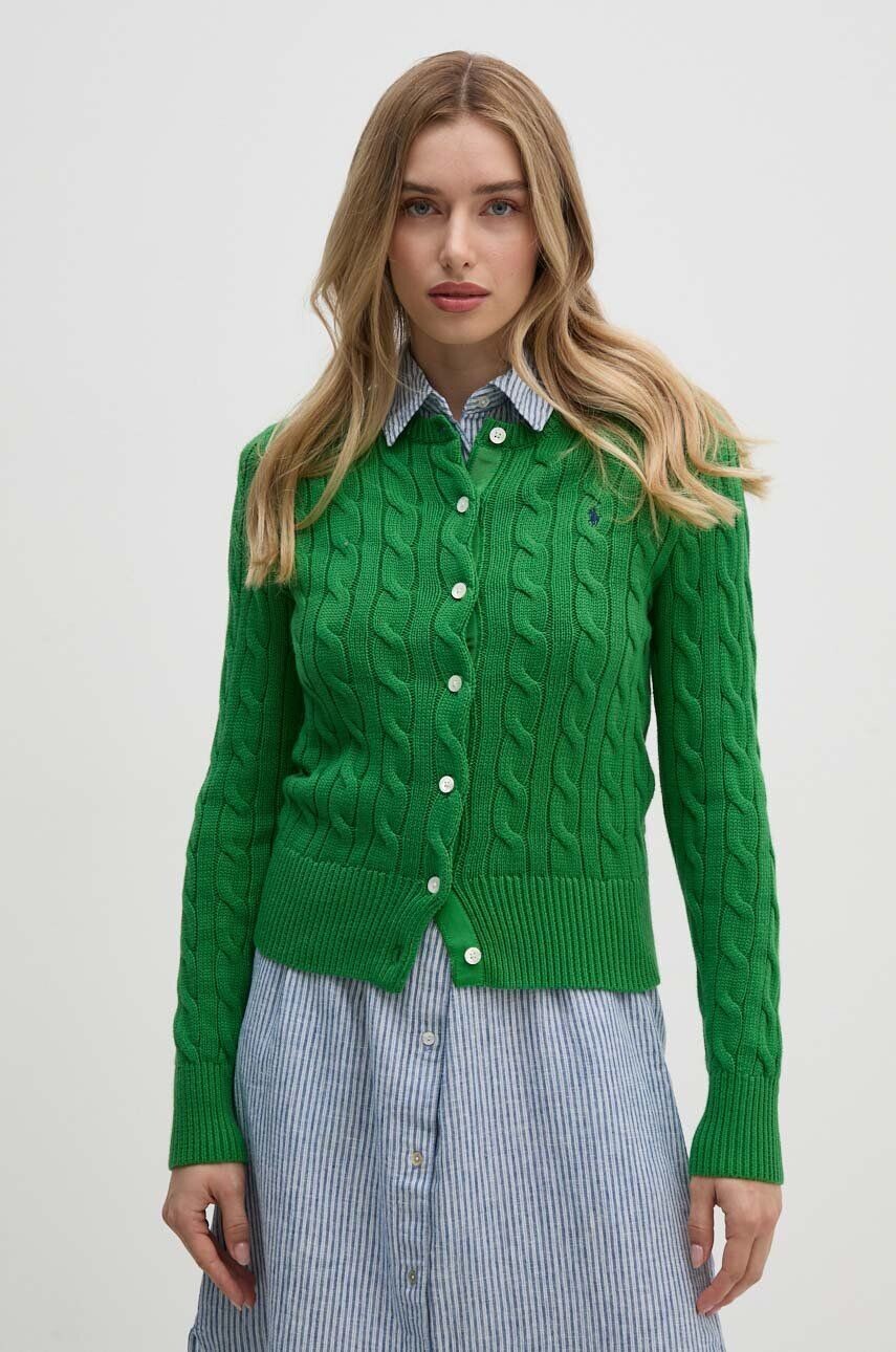 

Хлопковый кардиган Polo Ralph Lauren, зеленый