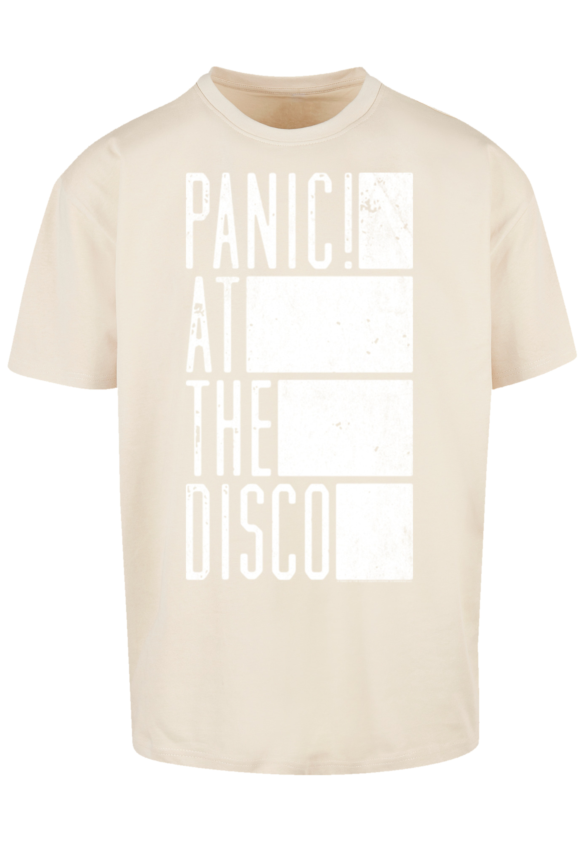Футболка F4NT4STIC Panic At The Disco Block Text, песочный printio футболка классическая panic at the disco