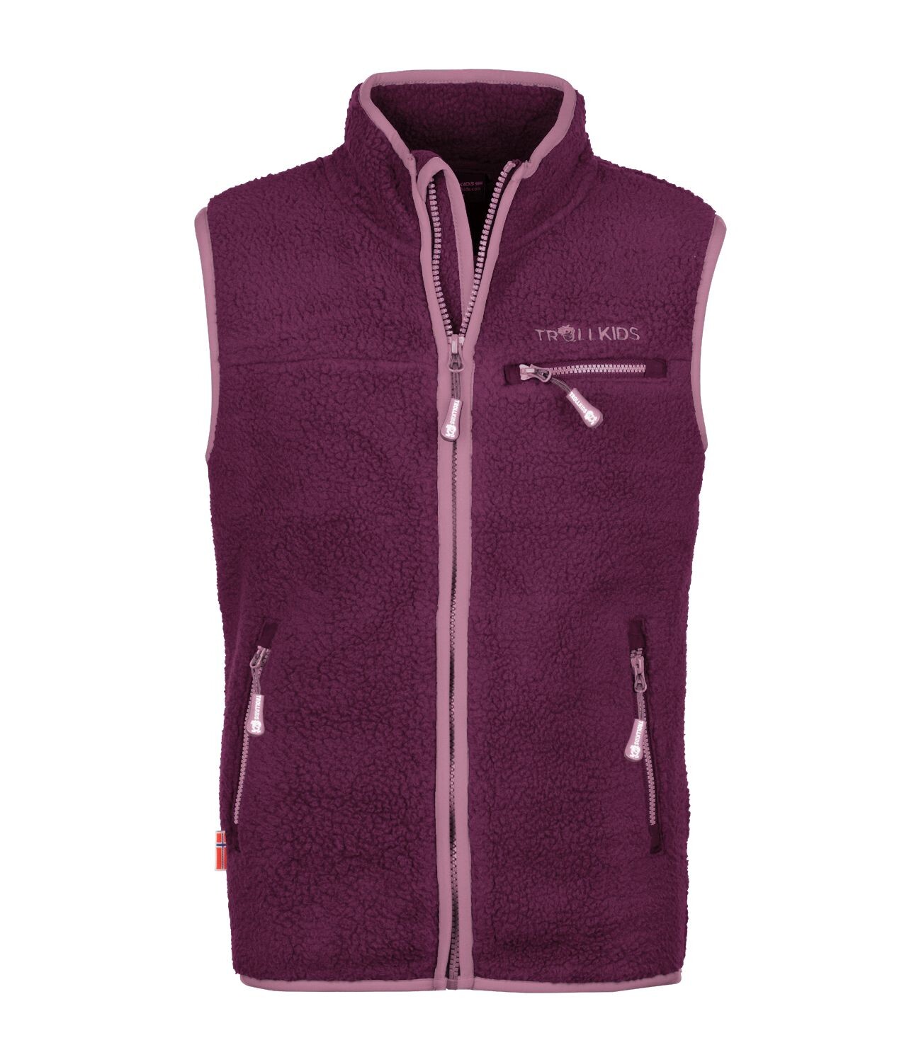 

Утепленный жилет Trollkids Fleece Hemsedal, цвет Pflaume/Violett