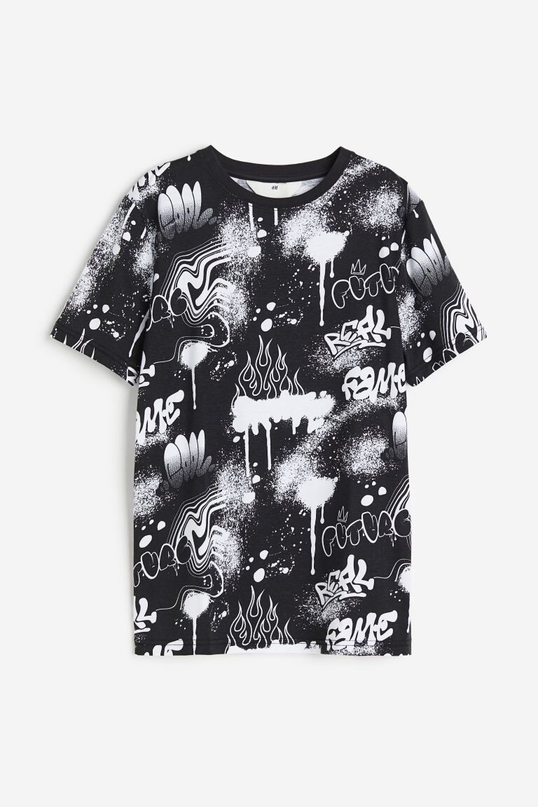 

Футболка из хлопка с принтом H&M