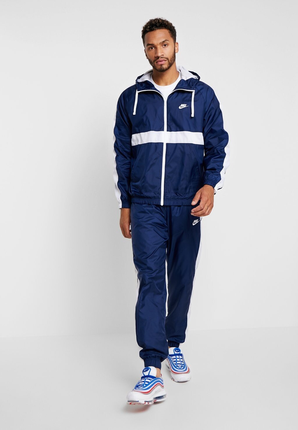 

Спортивный костюм M NSW CE TRK SUIT HD WVN Nike Sportswear, цвет midnight navy/white