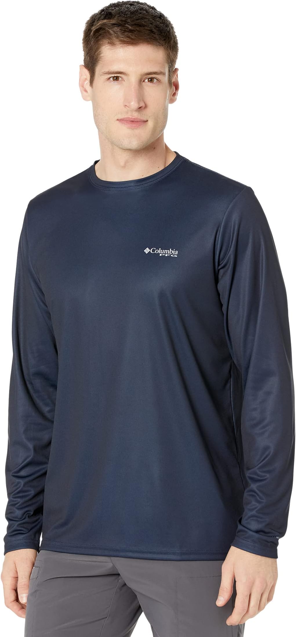 цена Рубашка с длинным рукавом Terminal Tackle PFG Fish Columbia, цвет Collegiate Navy/White Alaska Fish
