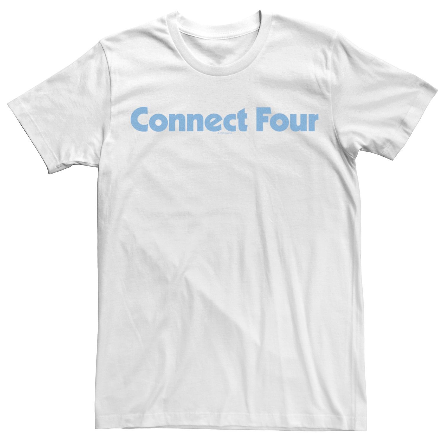 Мужская классическая синяя футболка с логотипом Connect Four Licensed Character
