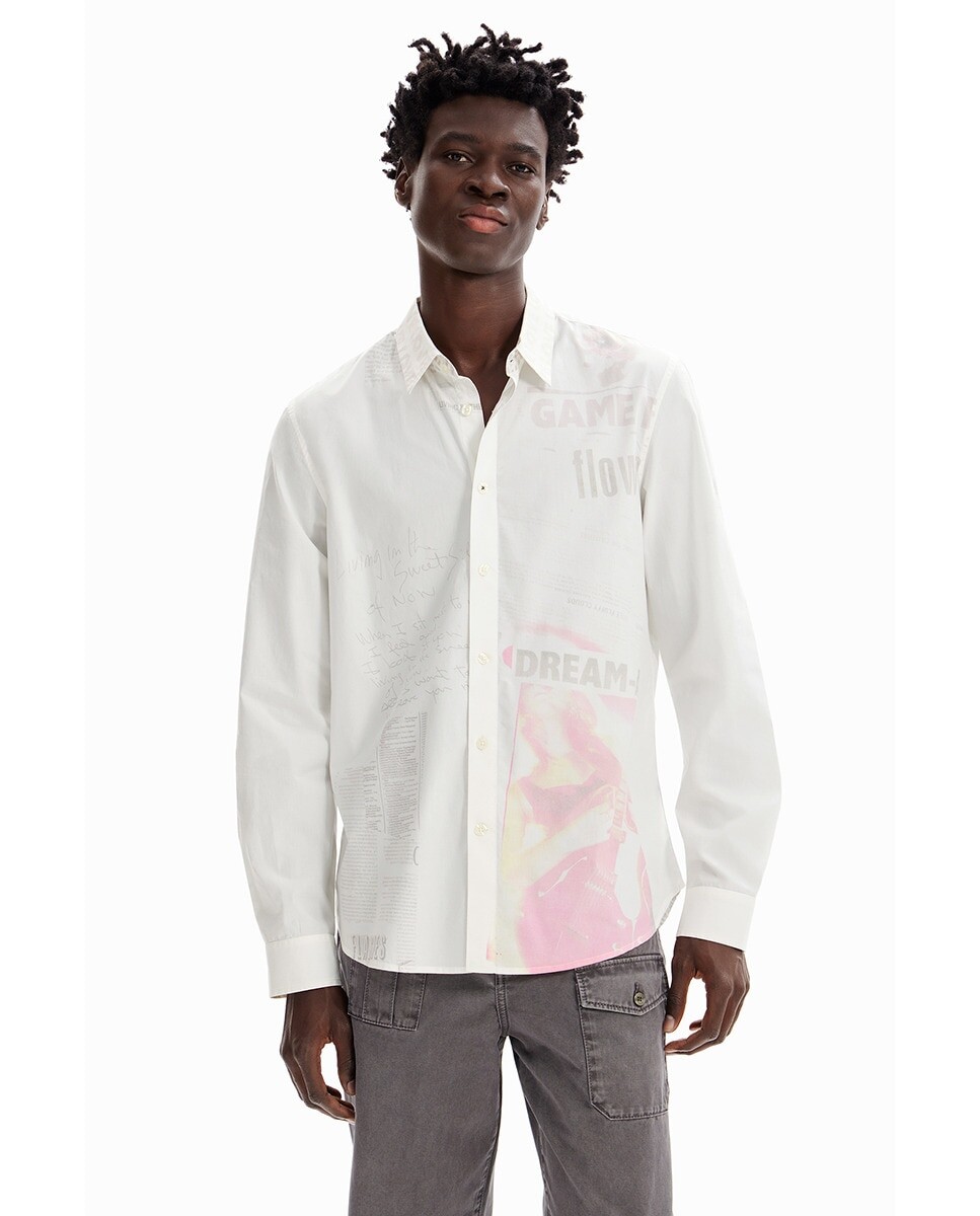 

Простая рубашка с карманами Desigual, белый