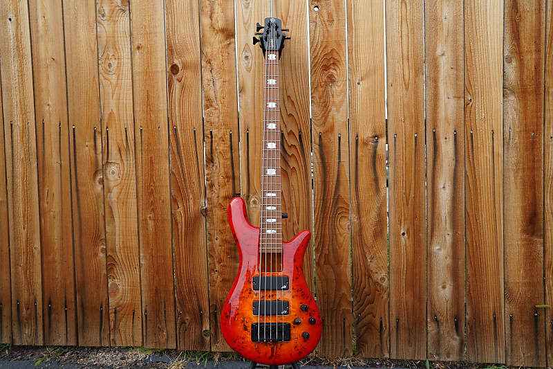 Басс гитара Spector Eurobolt-5 Inferno Red 5-String Electric Bass w/ Gig Bag цена и фото