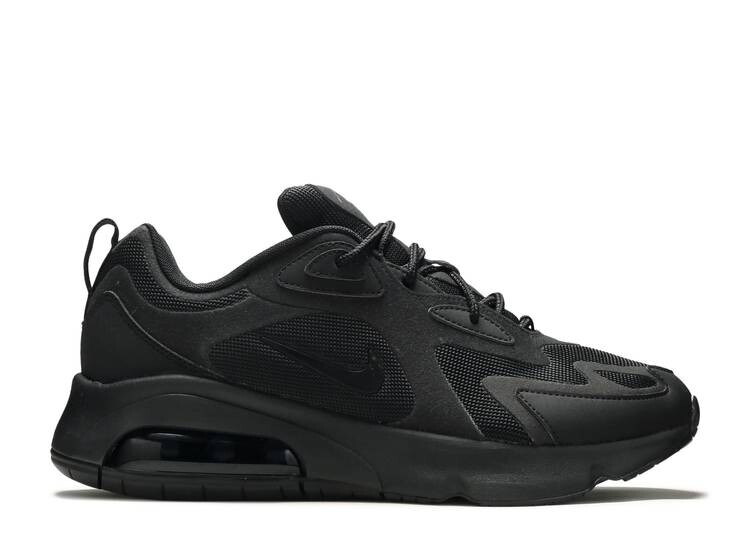 

Кроссовки Nike AIR MAX 200 'TRIPLE BLACK', черный, Черный;серый