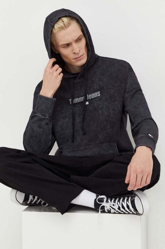 

Хлопковая толстовка Tommy Jeans, серый