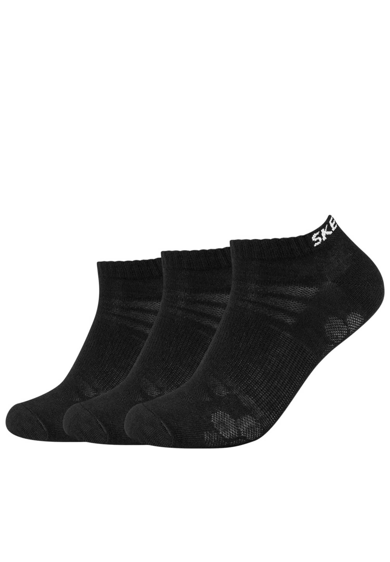 Носки Skechers Unisex 3p Basic Sneaker Mesh Ventilation, черный