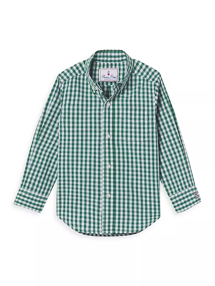 

Рубашка на пуговицах Little Boy's & Boy's Owen Classic Prep, цвет evergreen