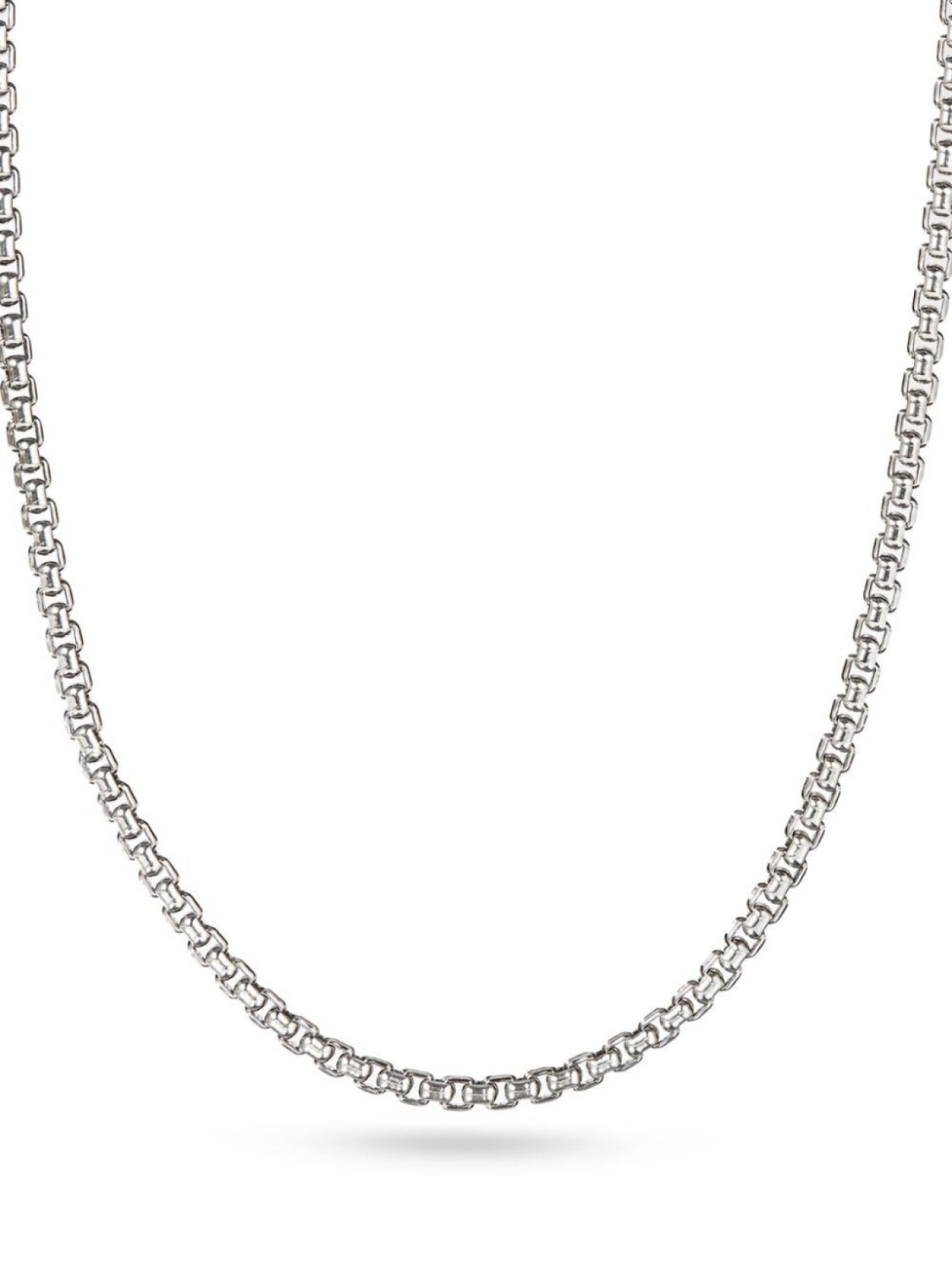 

Колье Box Chain из желтого золота и серебра David Yurman, серебряный