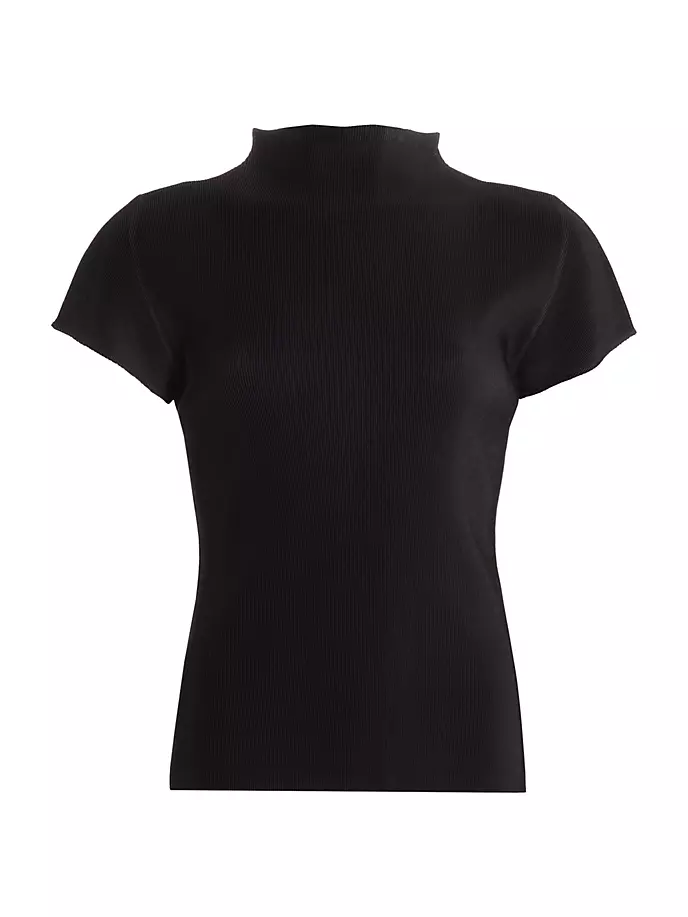 

Футболка с воротником-стойкой Mist Basics Pleats Please Issey Miyake, черный