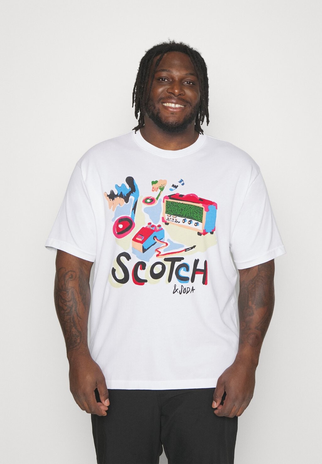 

Футболка с принтом Scotch & Soda, белый