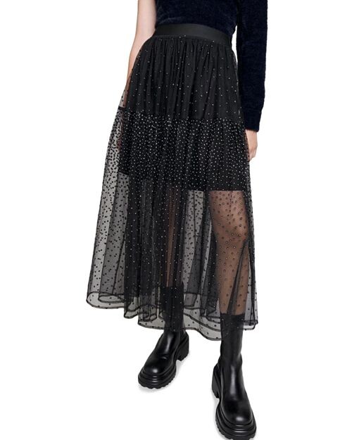 

Юбка Jilly из тюля Maje, цвет Black