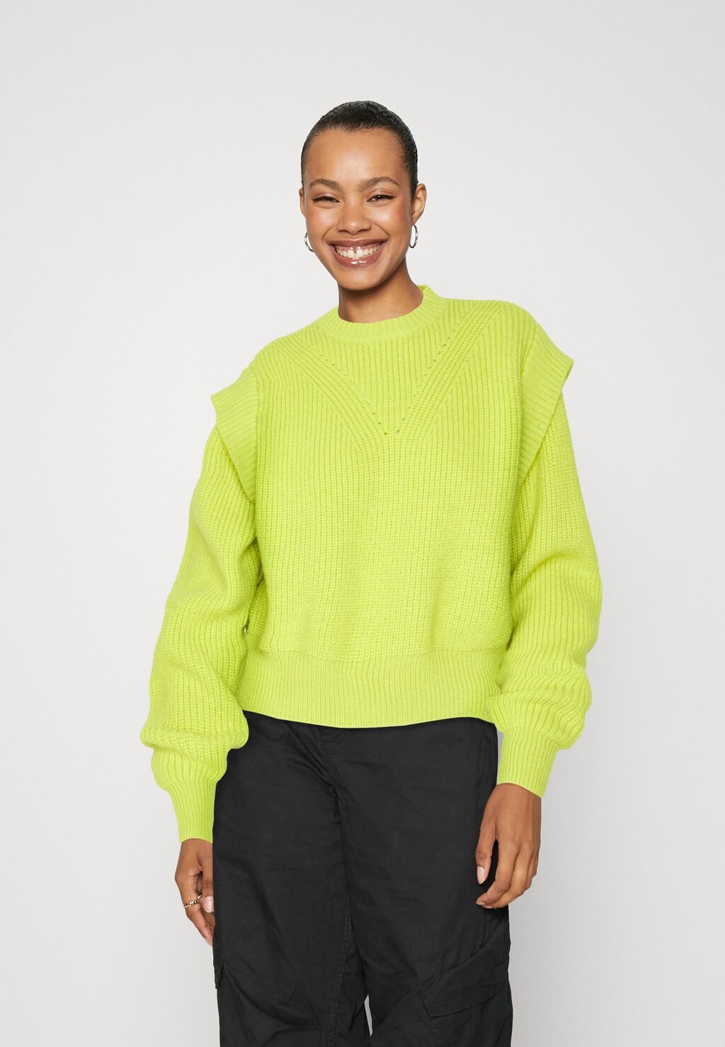 

Свитшот Colourful Rebel TOBY, цвет neon yellow