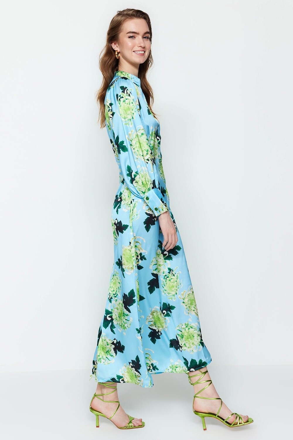 

Вечернее Платье - Синий - Макси Trendyol Modest, синий, Черный