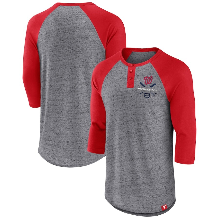 

Футболка с длинным рукавом Fanatics Branded Washington Nationals, серый