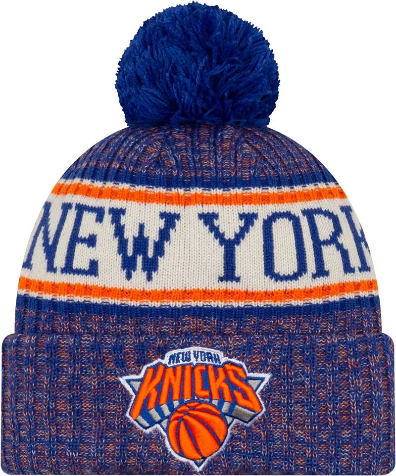 Мужская спортивная вязаная шапка New Era New York Knicks мужская спортивная вязаная шапка new era milwaukee bucks