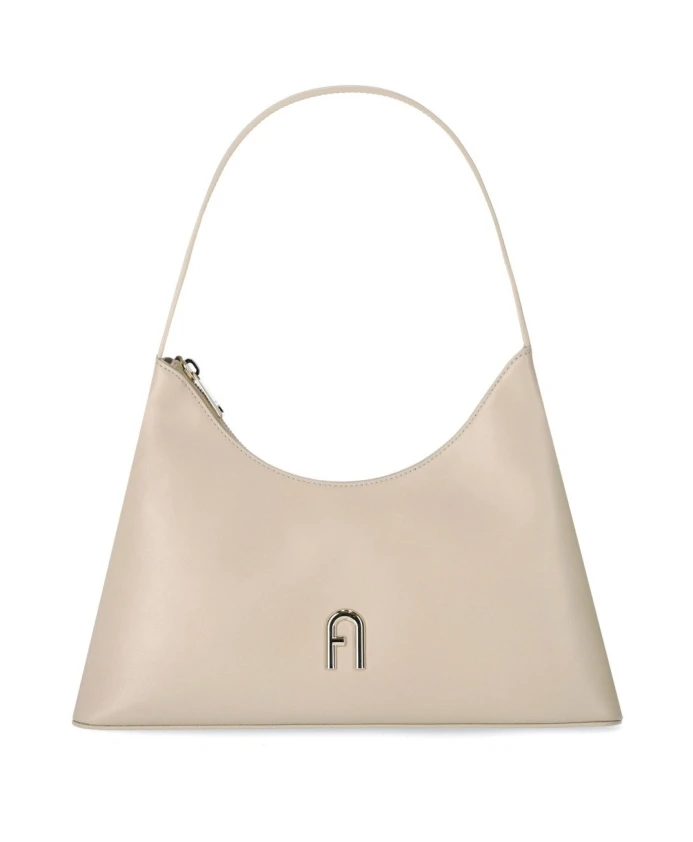 

Кожаная сумка через плечо Diamond s Furla, бежевый