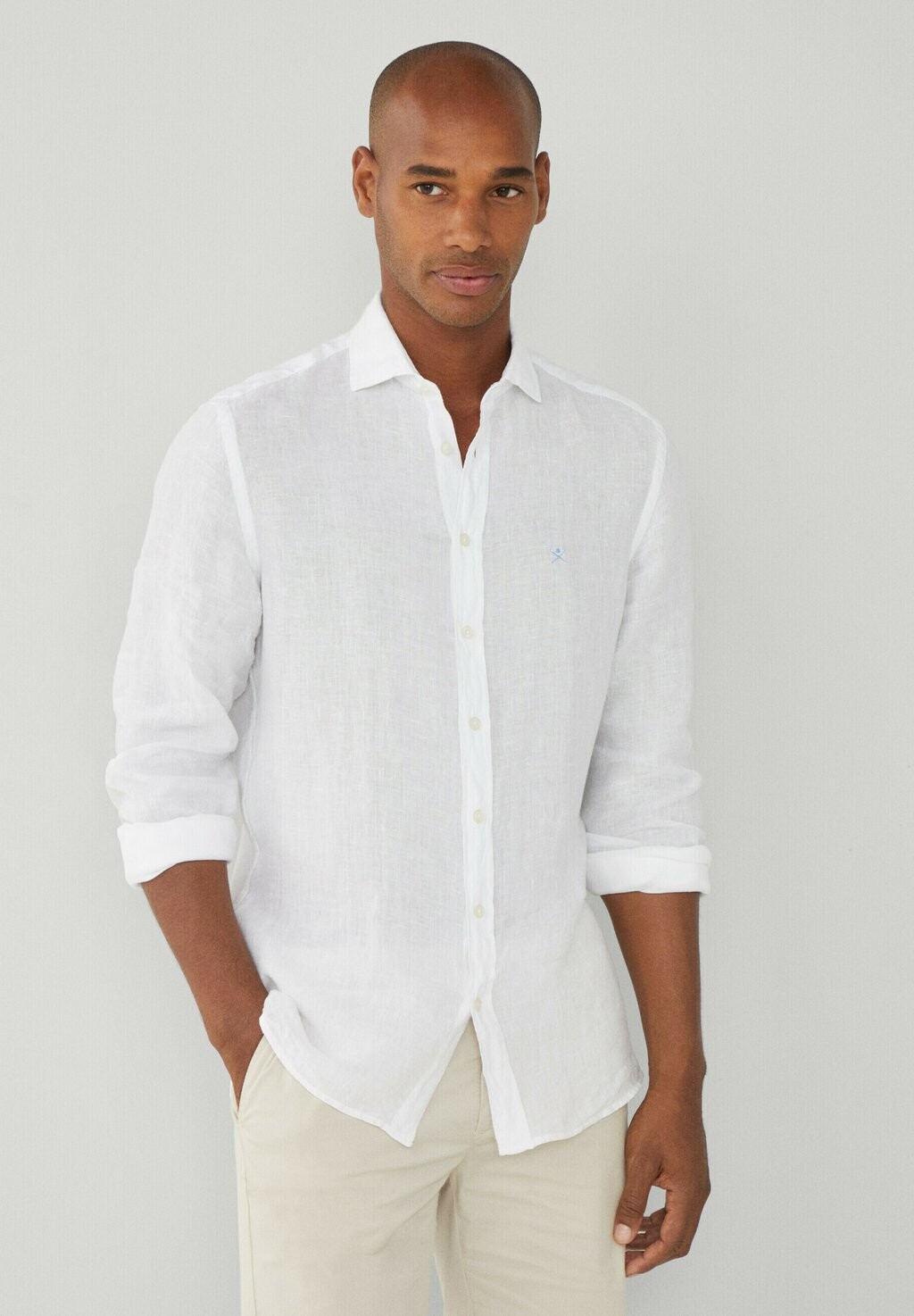 Рубашка GARMENT DYE Hackett London, цвет white