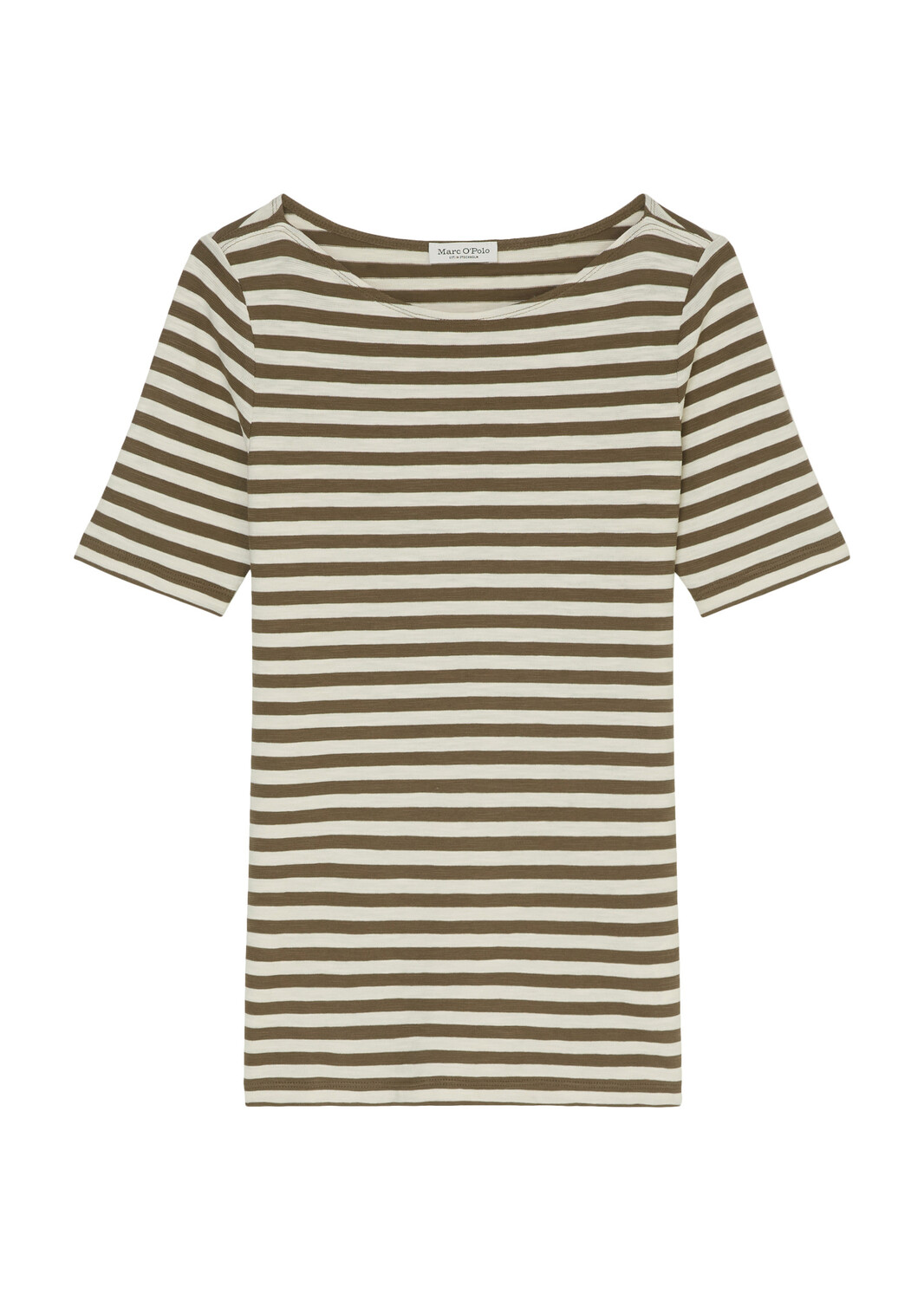 

Футболка Marc O'Polo slim, цвет multi/milky brown