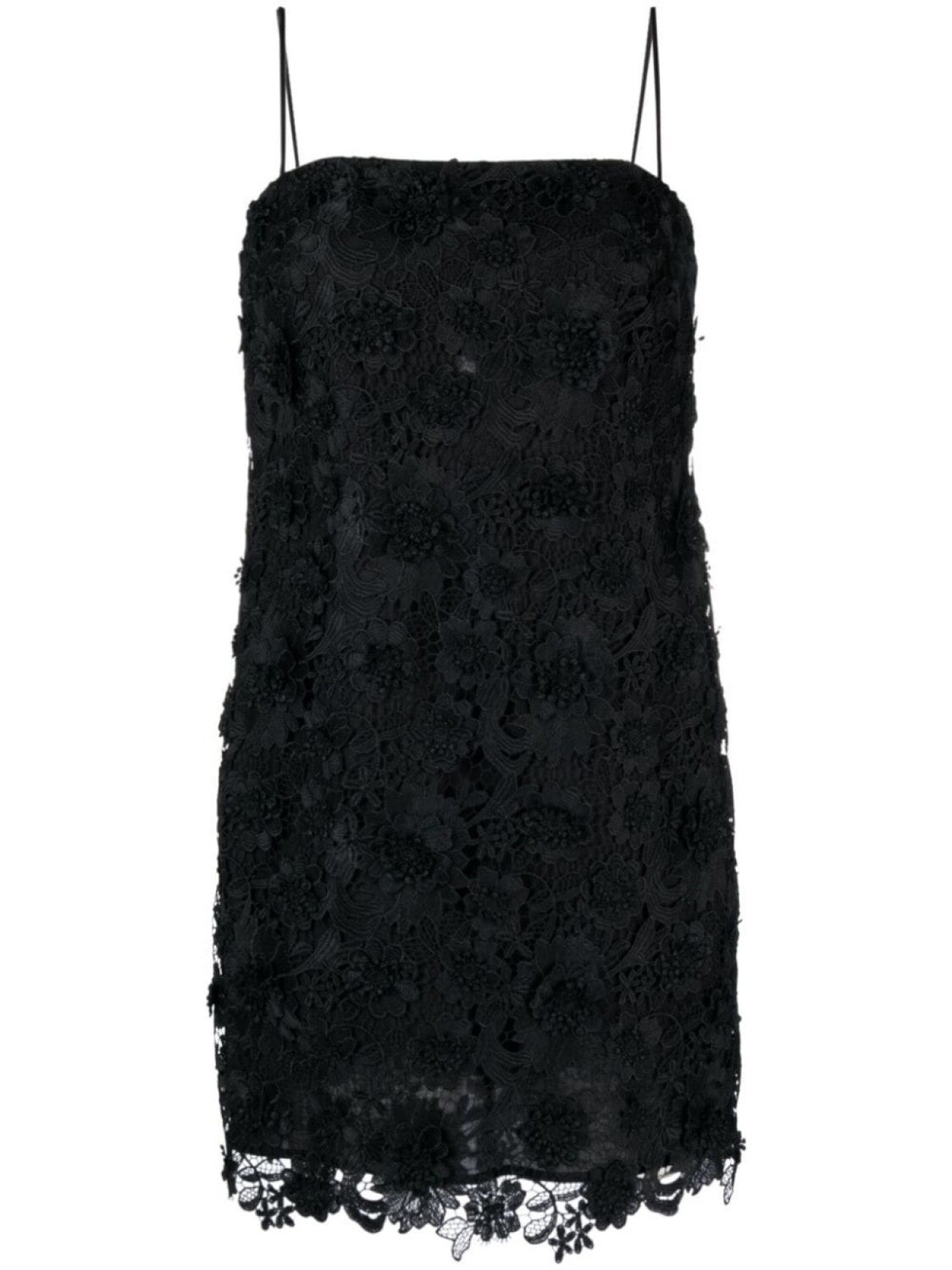 

ZIMMERMANN кружевное платье мини Raie, черный