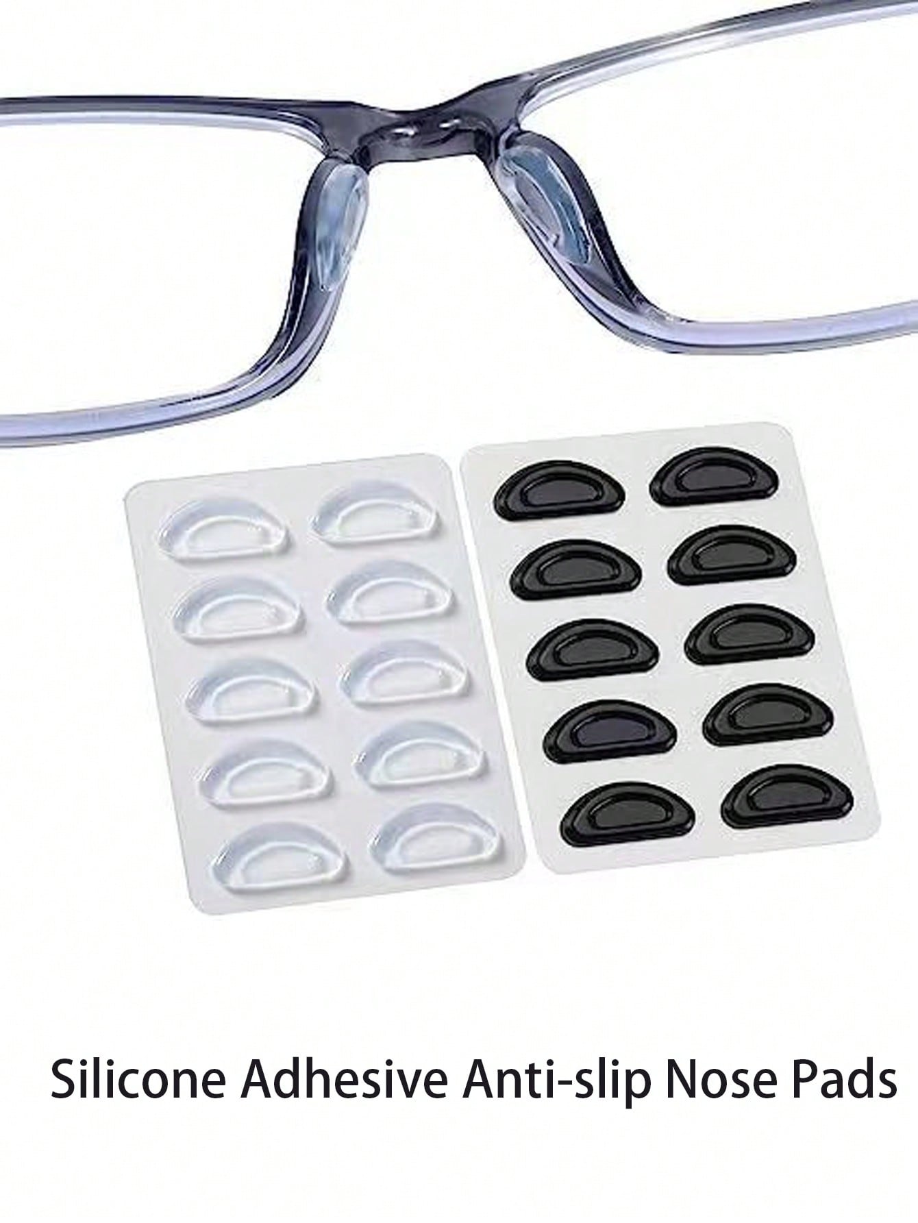 10 шт. силиконовые противоскользящие клейкие носовые упоры для очков, многоцветный цена и фото
