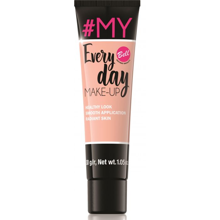 Тональная основа Base de Maquillaje My Every Day Makeup Bell, 02 Nude консилер corrector en stick my every day bell 001 light beige