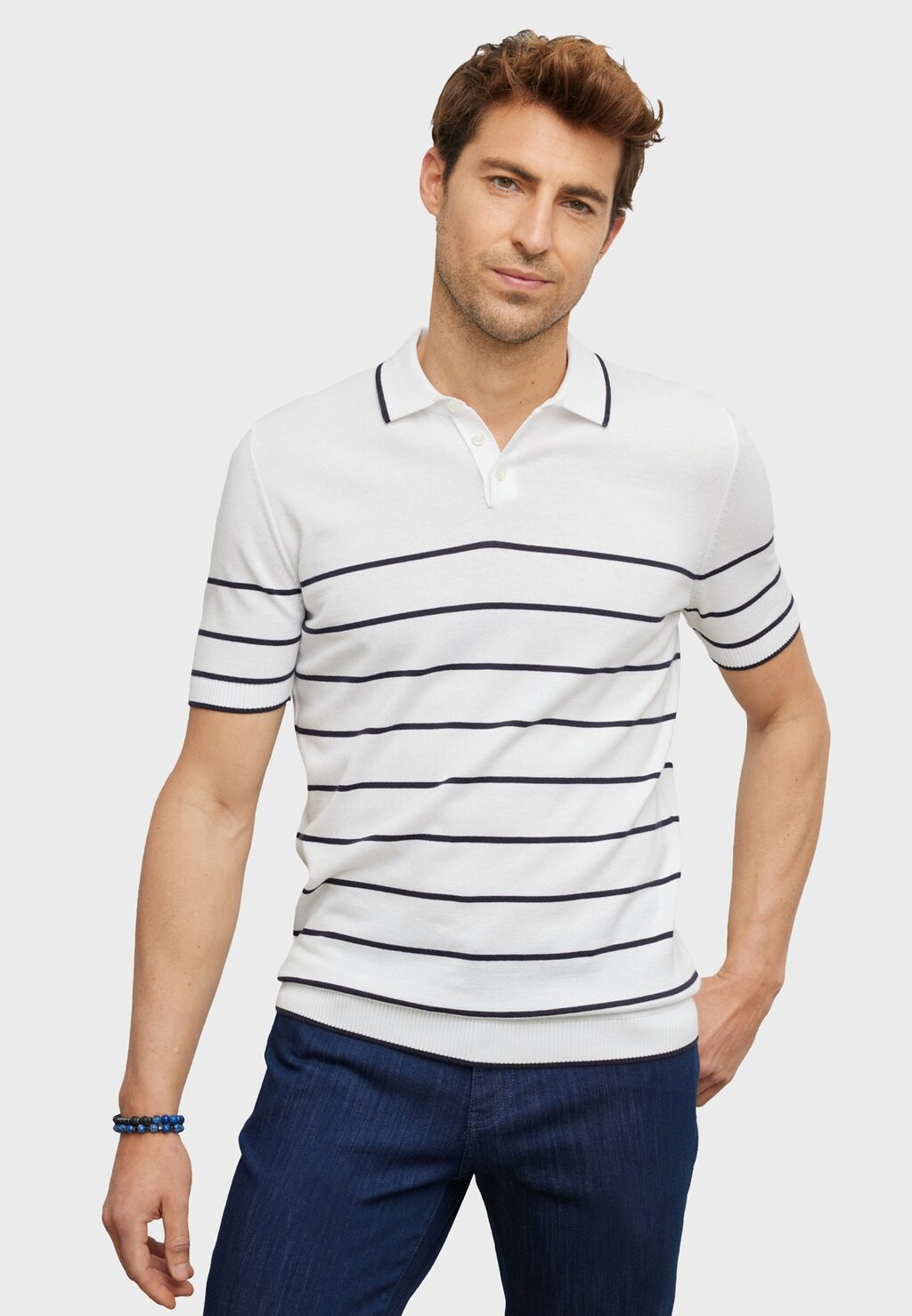 

Поло STANDARD FIT SHORT SLEEVED AC&CO / ALTINYILDIZ CLASSICS, темно-синий