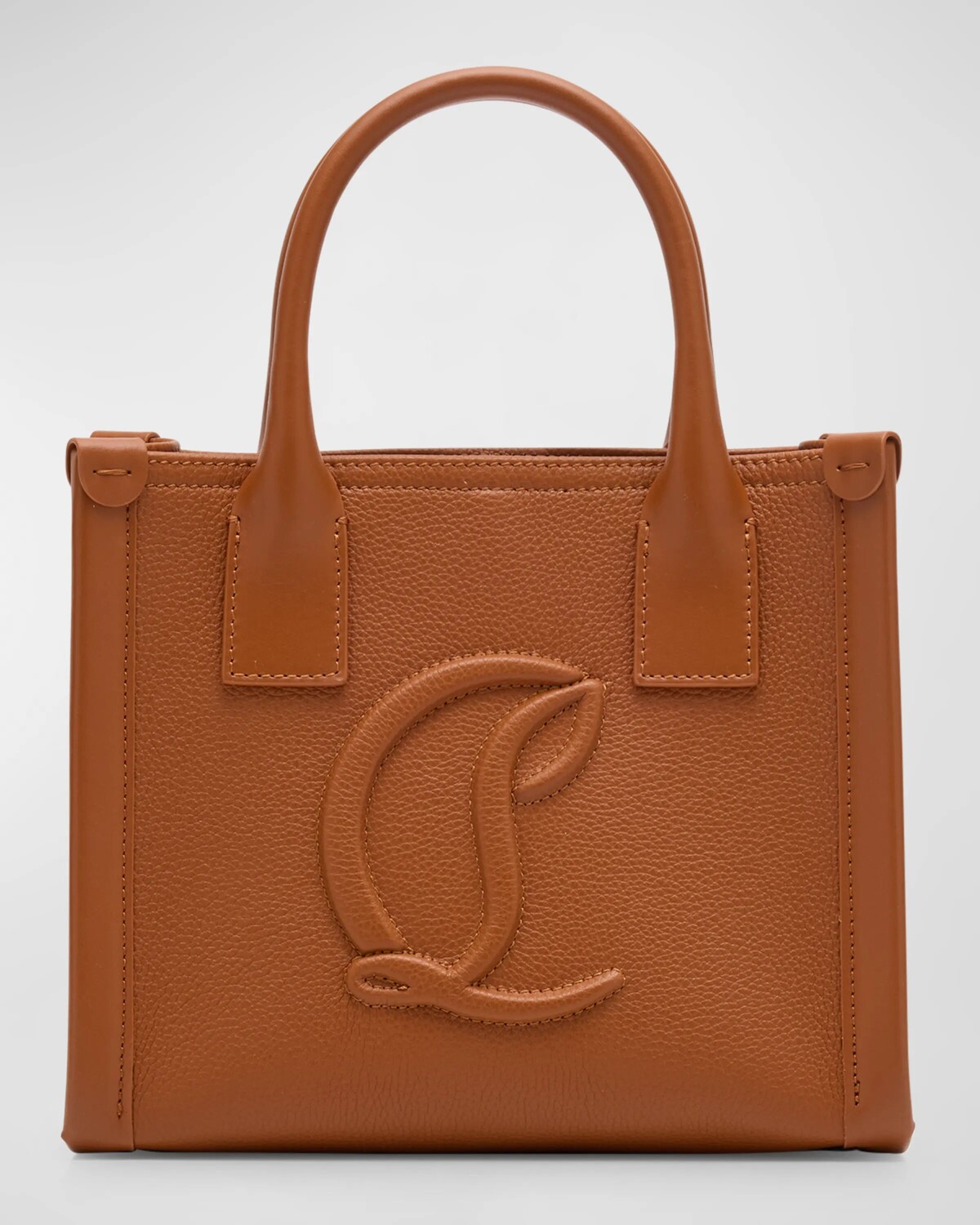 

Мини-тоут By My Side из кожи с логотипом CL Christian Louboutin, цвет Cuoio