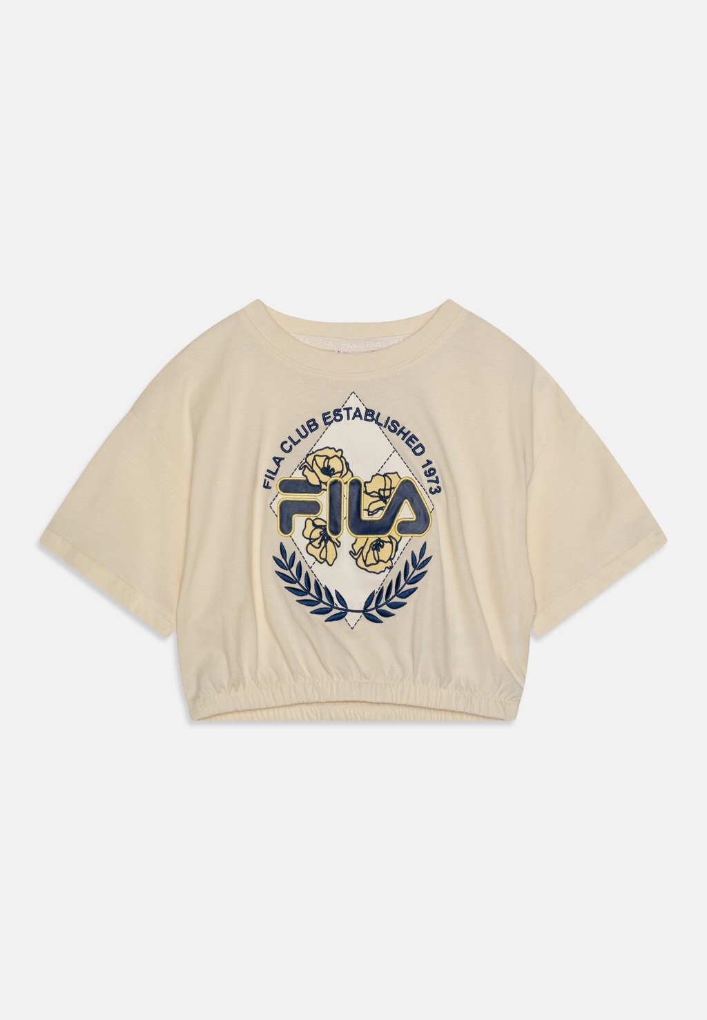 

Футболка с принтом TAMM CROPPED TEE Fila, цвет antique white