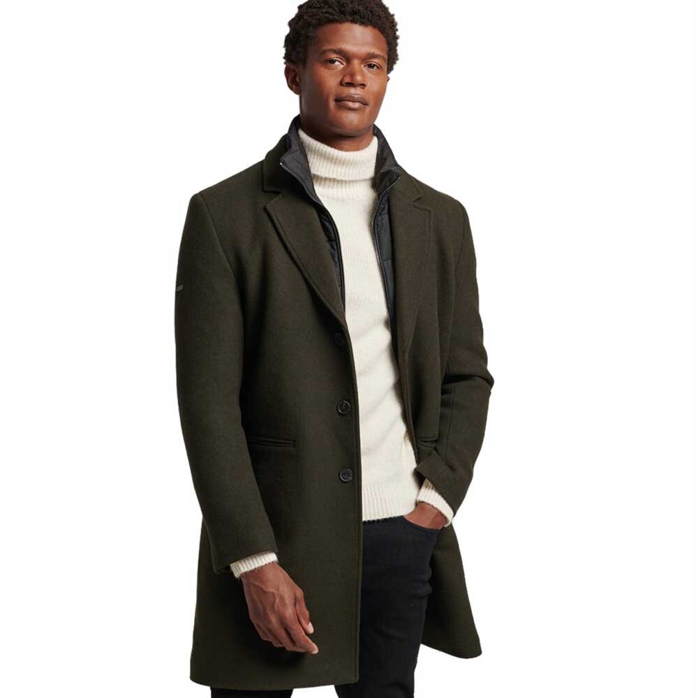 

Куртка Superdry Studios Wool Padded Town, зеленый