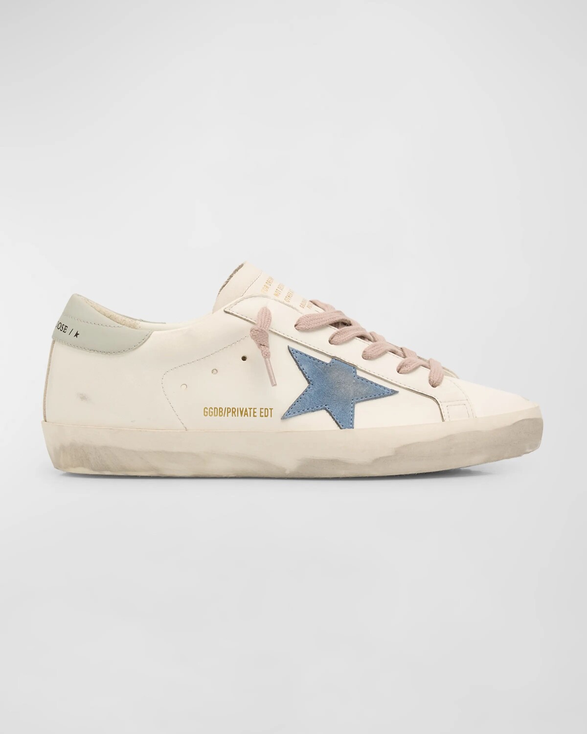 

Кроссовки Superstar из смесовой кожи Golden Goose, цвет White Grey Light Blue