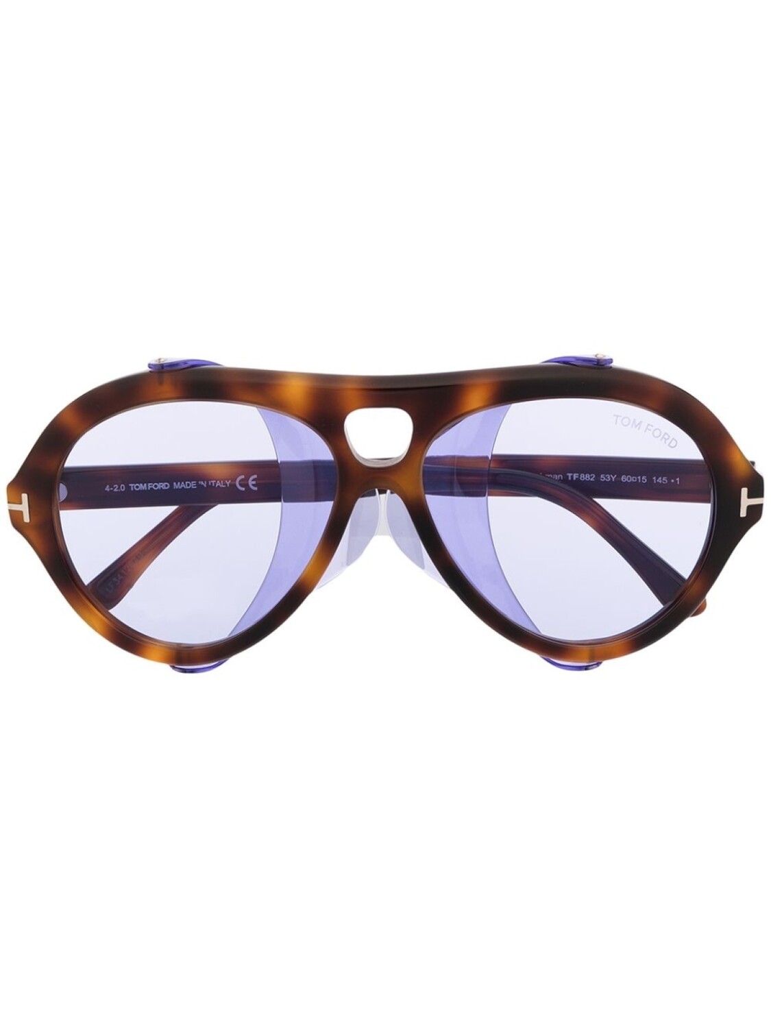 

Солнцезащитные очки-пилоты FT0882 Neughman TOM FORD Eyewear, коричневый