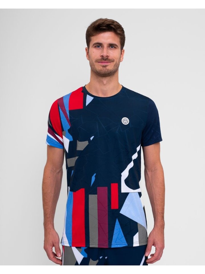 

Футболка BIDI BADU New York 2024 Tee, цвет dunkelblau/rot/blau