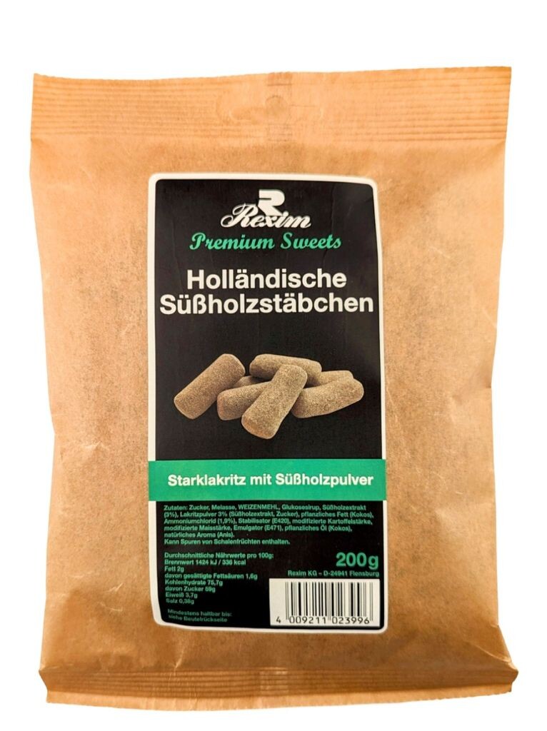 

Rexim Premium Sweets Голландские лакричные палочки 200г