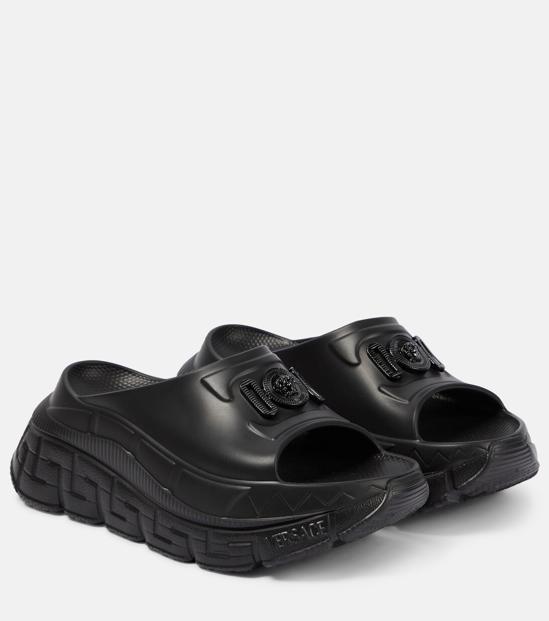 

Резиновые шлепанцы Trigreca Versace, черный